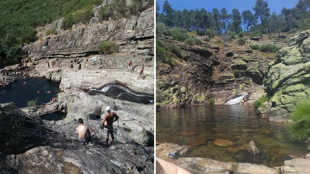 cascatas e lagoas na rocha - fisgas de ermelo